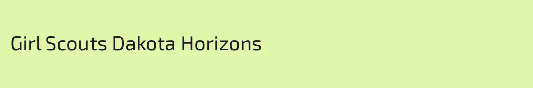 Girl Scouts Dakota Horizons